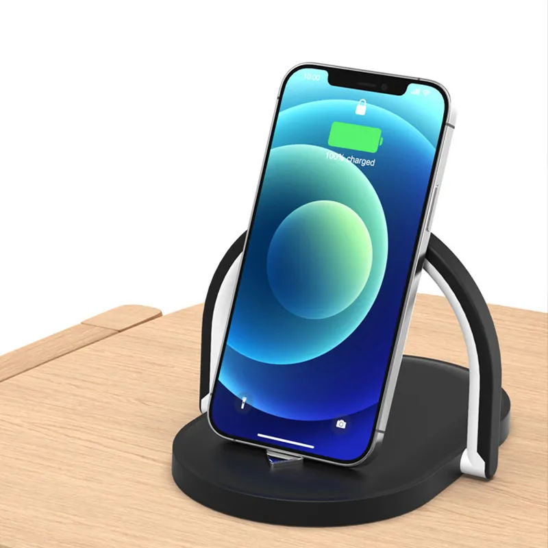 Ladestation mit Beleuchtung Smartphone Ladegerät Wireless Charger