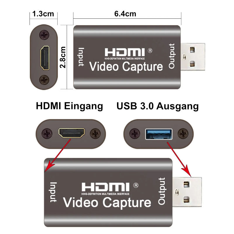 HDMI Capture Card HDMI zu USB 3.0 Video Capture HDMI Capture Device