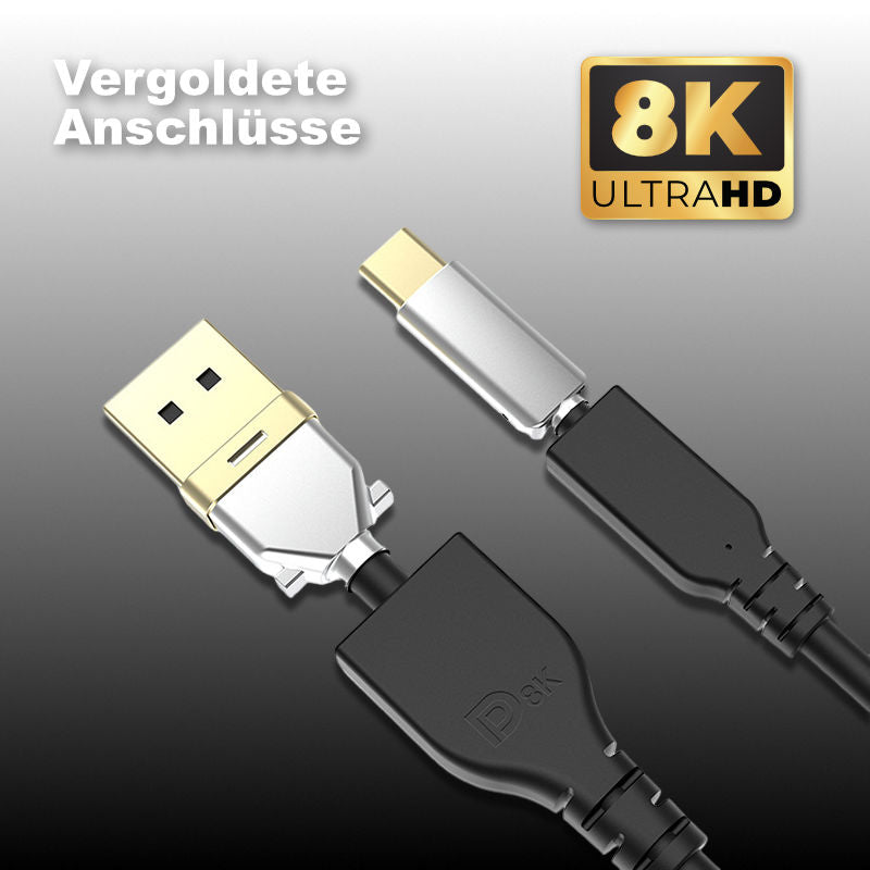 USB-C zu DisplayPort 5m USB-C zu DP Anschluss USB-Typ-C zu DP Kabel