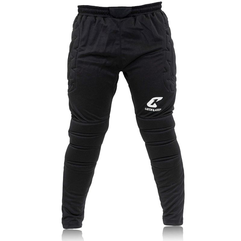 Torwarthose Flight Protection Gr. 140 Schwarz Fussball Goalie Torwart Trainingshose