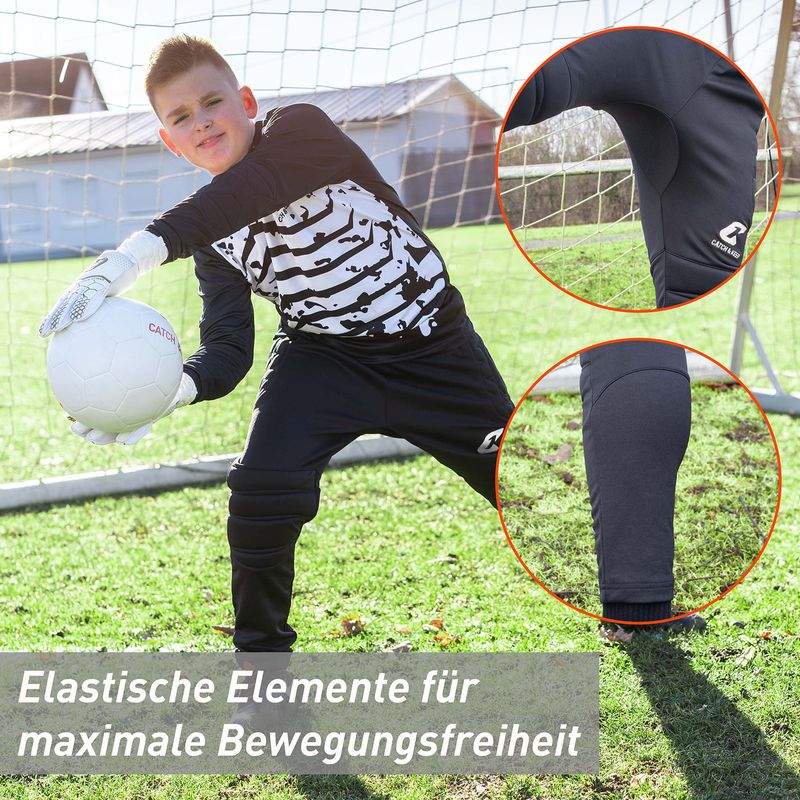 Torwarthose Flight Protection Gr. S Schwarz Fussball Goalie Torwart Trainingshose