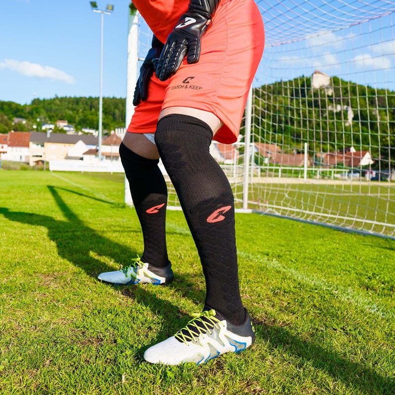 Fussballstrümpfe Premium Torwart Socke Gr. 36-40 Schwarz Fussball Stulpen Strümpfe