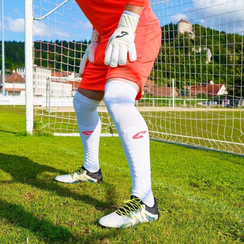 Fussballstrümpfe Premium Torwart Socke Gr. 46-49 Weiss Fussball Stulpen Strümpfe