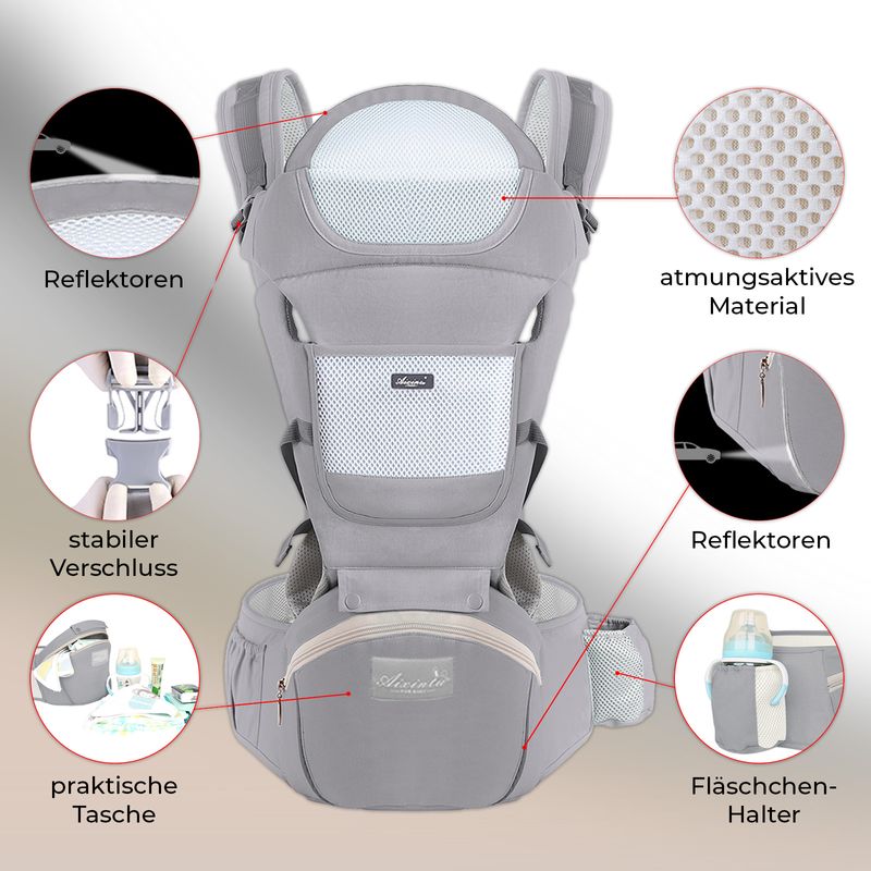 Babytrage Baby Träger Baby Carrier Kindertrage Hüftsitz Taille Hocker