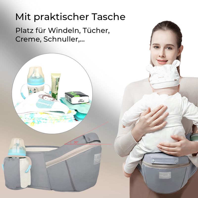 Babytrage Baby Träger Baby Carrier Kindertrage Hüftsitz Taille Hocker