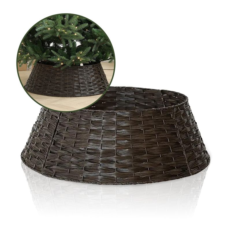 Weihnachtsbaum Rock Kragen Korb Korbabdeckung Tannenbaum Ring