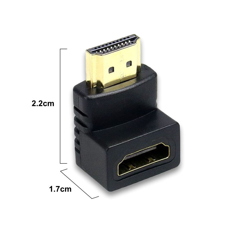 HDMI-Stecker auf HDMI-Buchse HDMI Winkeladapter 90° Winkeladapter HDMI