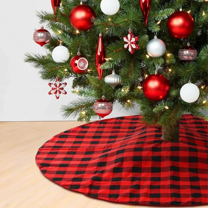 Christbaum-Rock Weihnachtsbaumdecke Tannenbaum-Teppich Baumrock-Matte