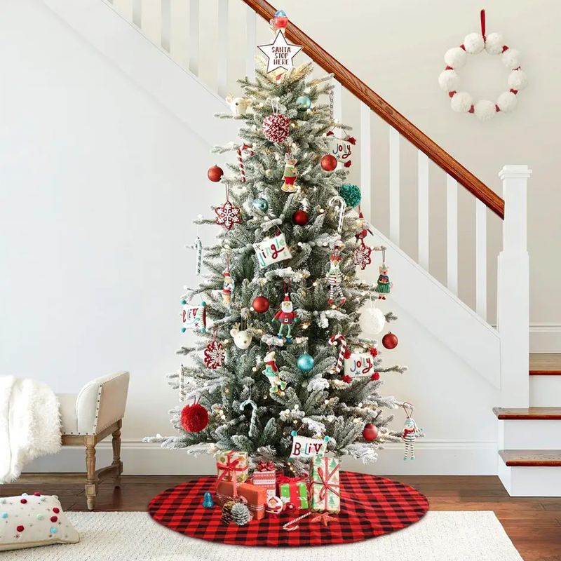 Christbaum-Rock Weihnachtsbaumdecke Tannenbaum-Teppich Baumrock-Matte