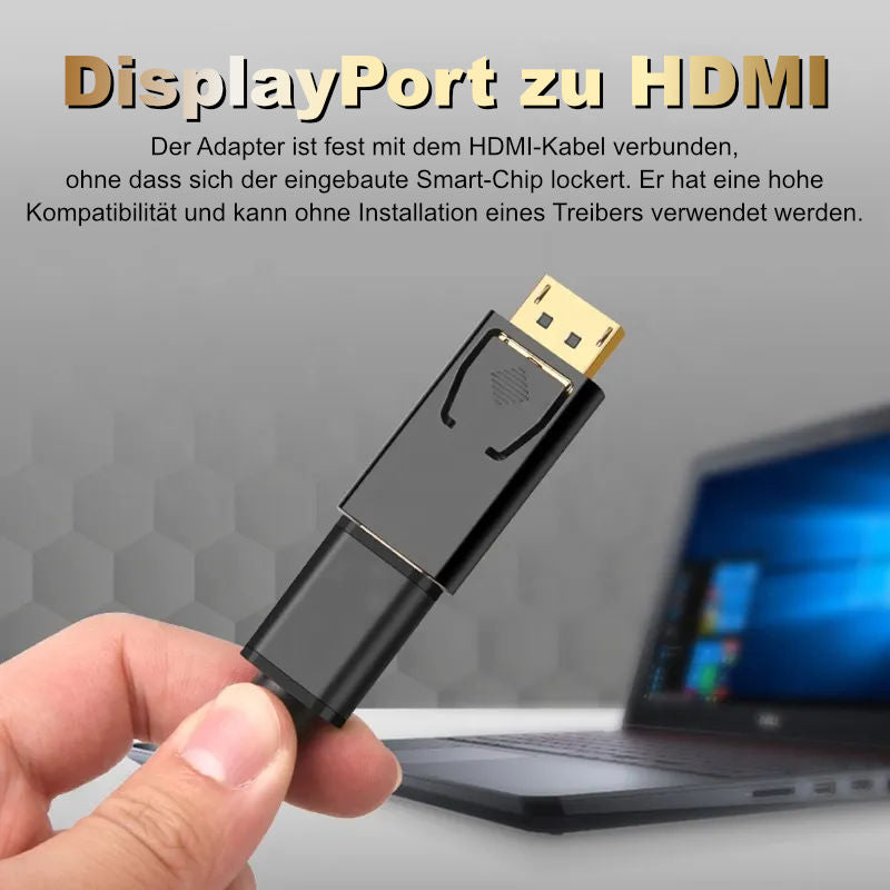 Adapter Displayport zu HDMI DP zu HDMI Adapter DP Stecker HDMI Buchse