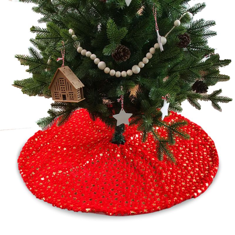 Christbaum-Rock Weihnachtsbaumdecke Tannenbaum-Teppich Baumrock-Matte