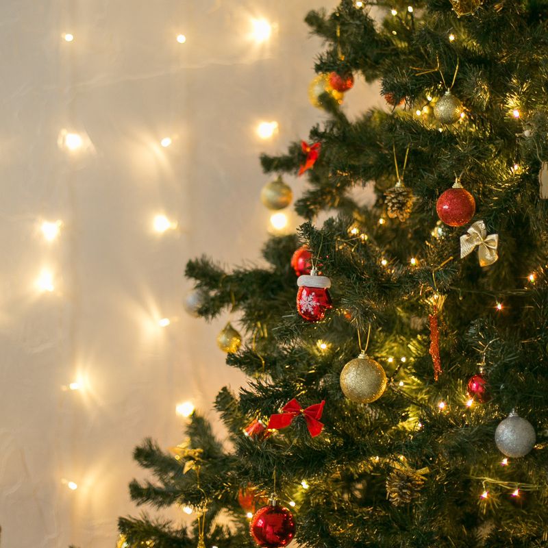 Christbaum-Rock Weihnachtsbaumdecke Tannenbaum-Teppich Baumrock-Matte