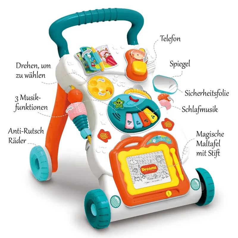 Baby Walker Lauflernwagen Laufwagen Lauflernhilfe Laufhilfe Gehfrei