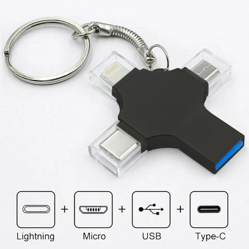 4-in-1 USB-Stick Lightning-Stick Datenstick Flash-Laufwerk USB-Drive