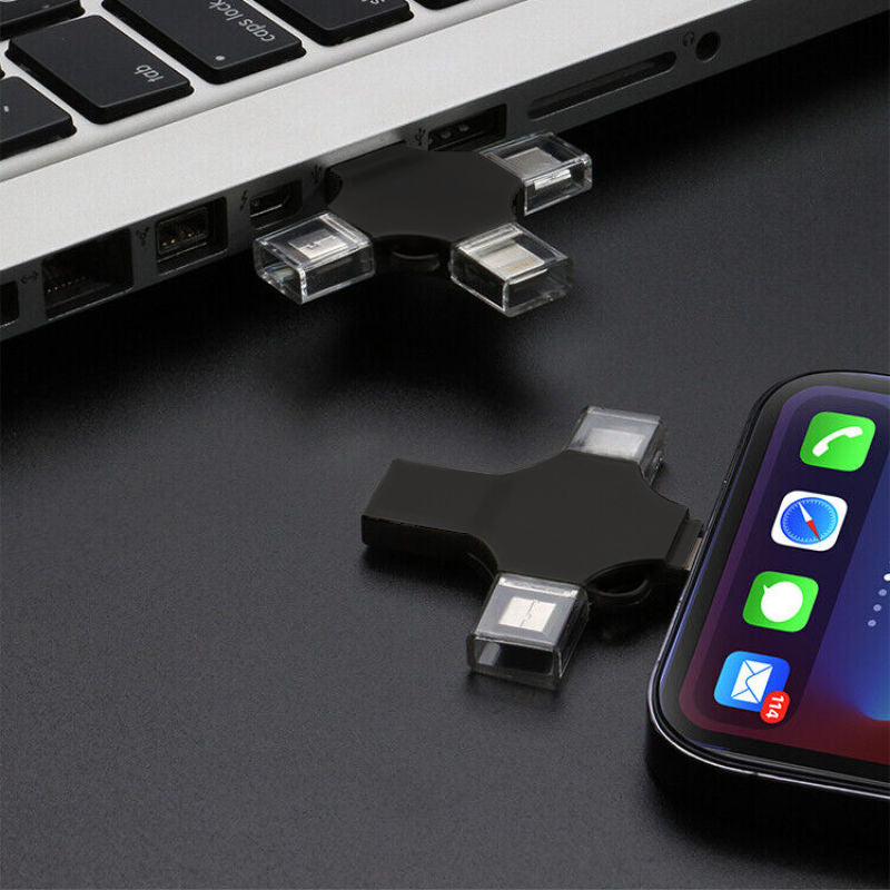 4-in-1 USB-Stick Lightning-Stick Datenstick Flash-Laufwerk USB-Drive