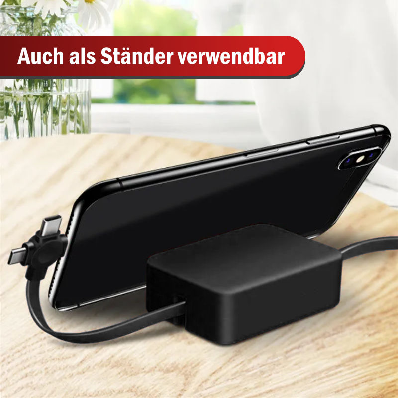 USB-Multianschlussladekabel USB-C Micro USB Lightning Ladekabel 3in1