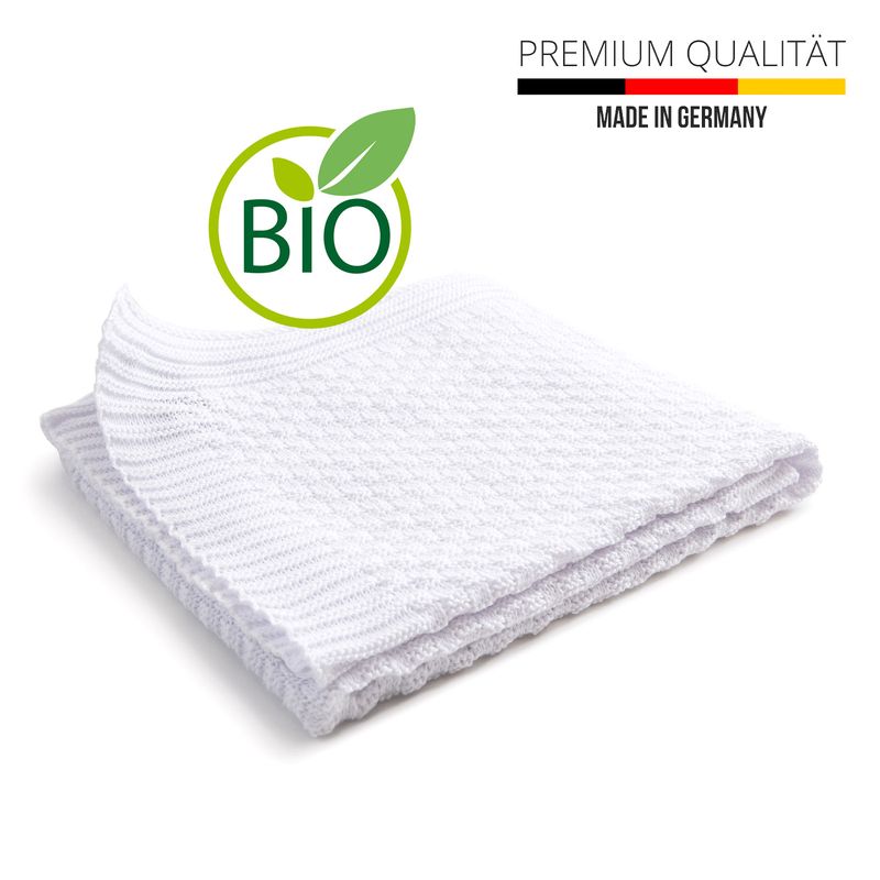 Babydecke Baumwolldecke Erstlingsdecke Wickeldecke Kinder Strickdecke