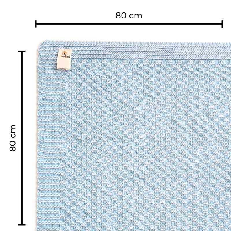 Baumwolldecke Babydecke Erstlingsdecke Wickeldecke Kinder Strickdecke
