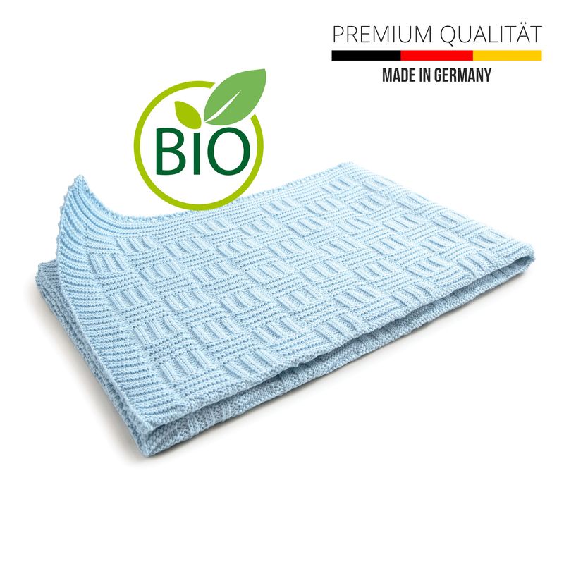 Babydecke Kuscheldecke Strickdecke Baumwolldecke Krabbeldecke