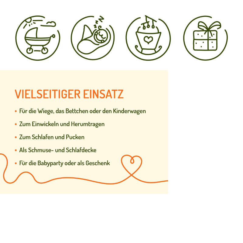 Baumwolldecke Babydecke Kinderkuscheldecke Neugeborenen-Decke