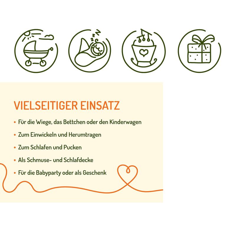 Babydecke Kinderkuscheldecke Baumwolldecke Neugeborenen-Decke