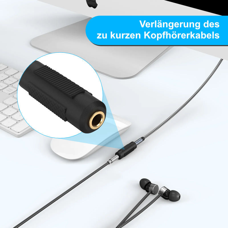 female Audio-Adapter Jackadapter female to female Klinkenkupplung