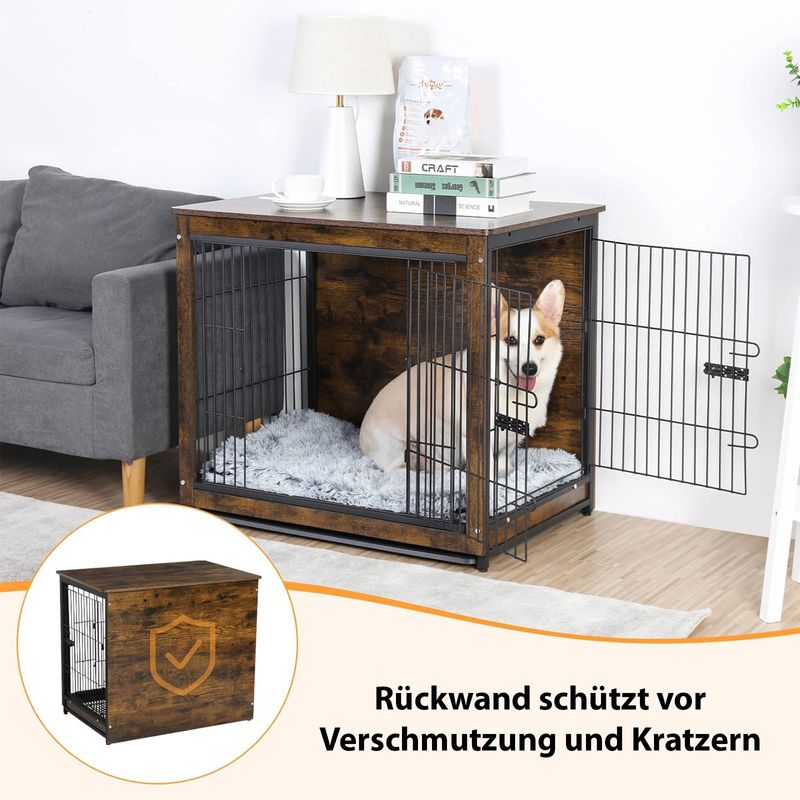 Möbel-Hundebox Grösse S Hundekäfig Haustierkäfig Beistelltisch
