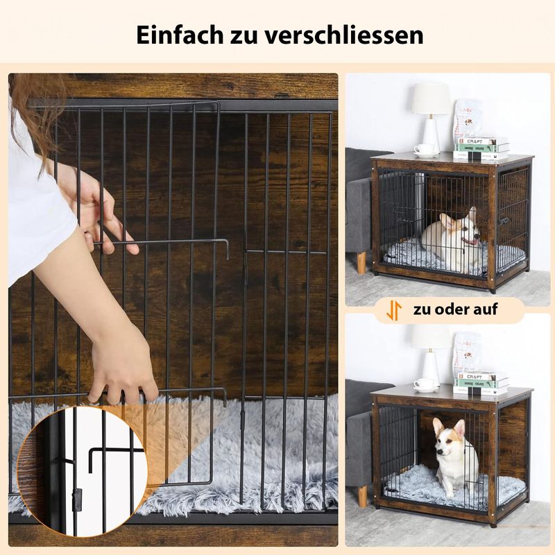 Möbel-Hundebox Grösse S Hundekäfig Haustierkäfig Beistelltisch