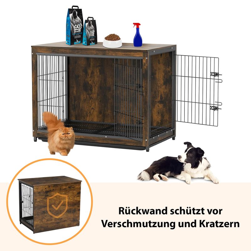Möbel-Hundebox Grösse M Hundekäfig Haustierkäfig Beistelltisch