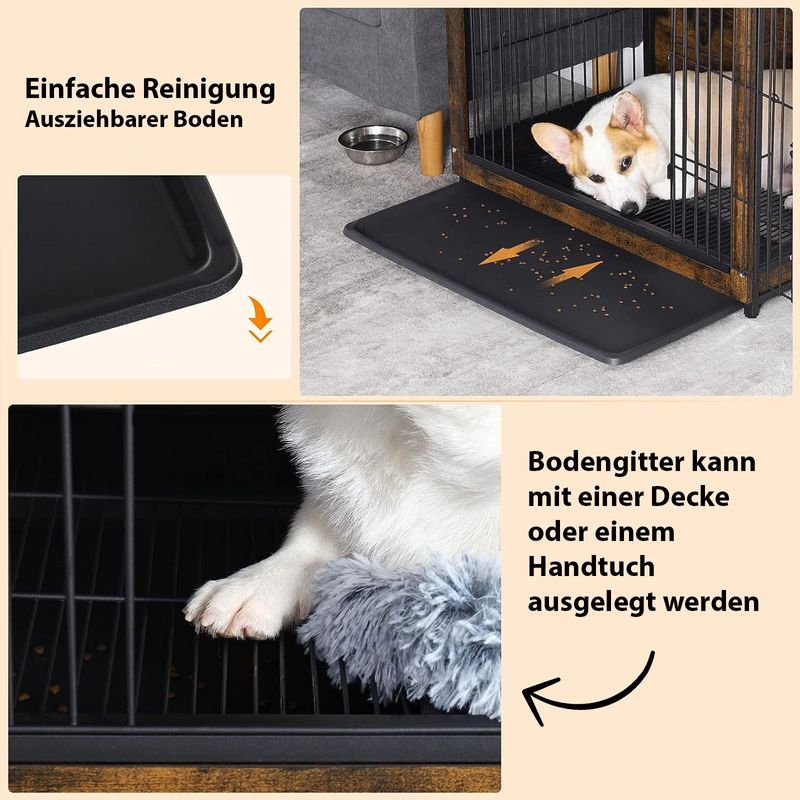 Möbel-Hundebox Grösse M Hundekäfig Haustierkäfig Beistelltisch