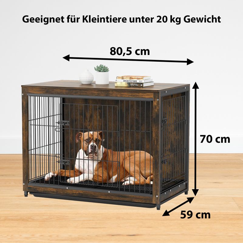 Möbel-Hundebox Grösse M Hundekäfig Haustierkäfig Beistelltisch