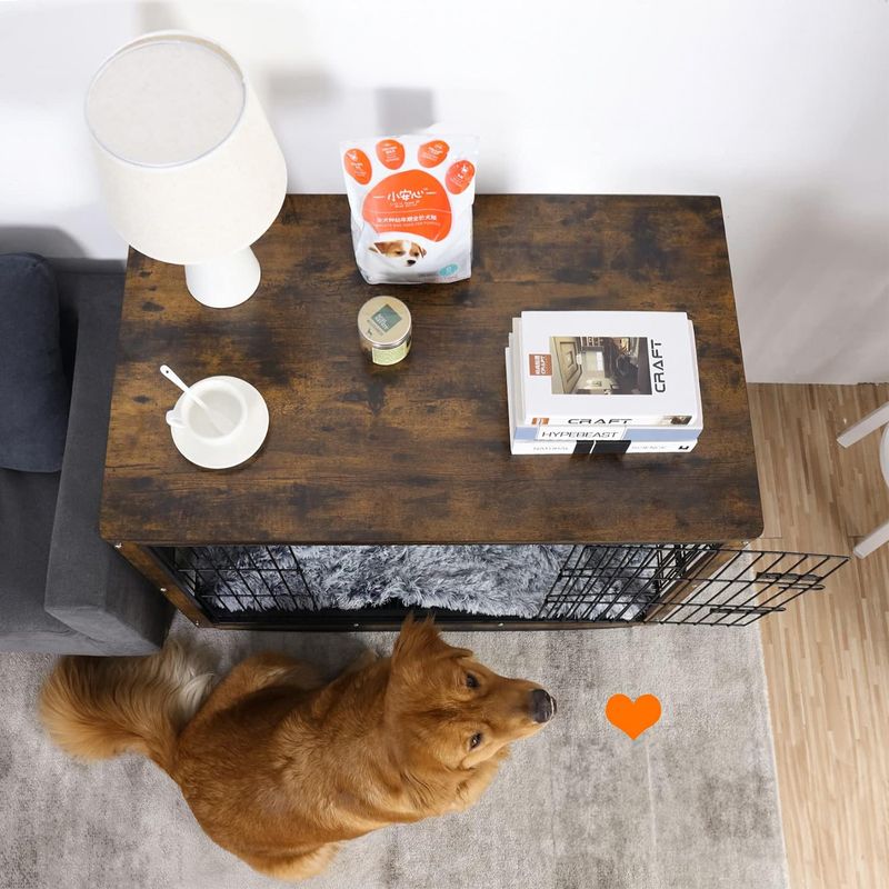 Möbel-Hundebox Grösse M Hundekäfig Haustierkäfig Beistelltisch