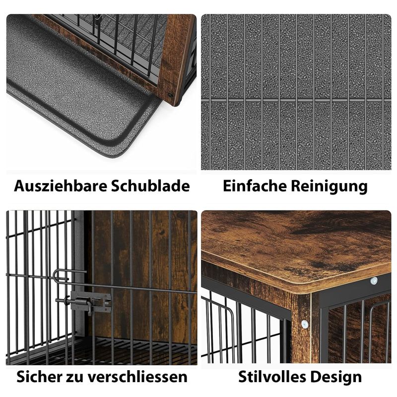 Möbel-Hundebox Grösse M Hundekäfig Haustierkäfig Beistelltisch