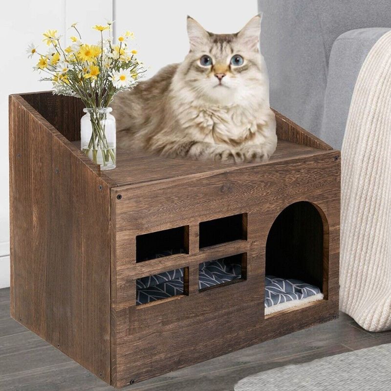 Katzenhaus XXL Katzenhöhle Haustier-Unterkunft Tierbehausung