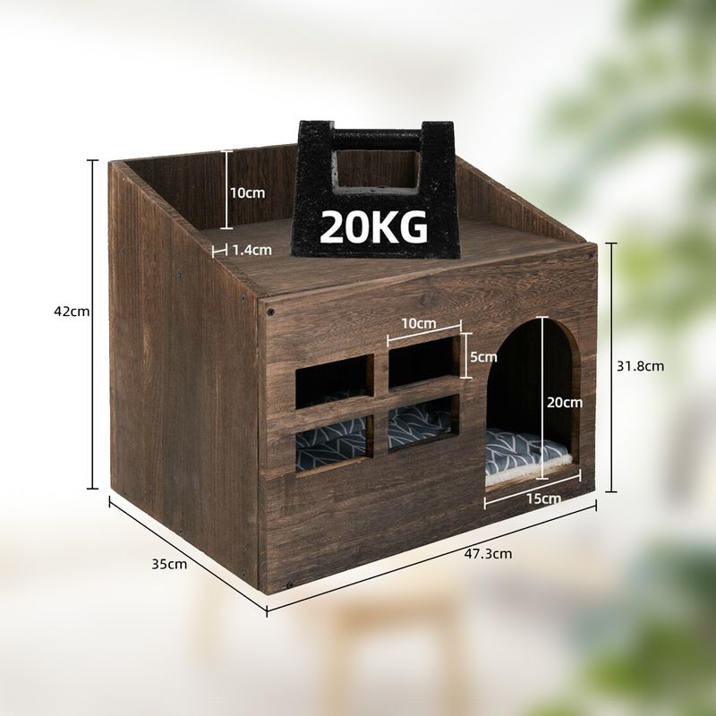 Katzenhaus XXL Katzenhöhle Haustier-Unterkunft Tierbehausung