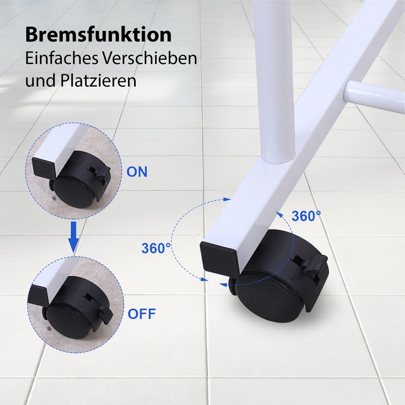 Kleiderständer Garderobenständer Herrendiener Roll-Kleiderständer