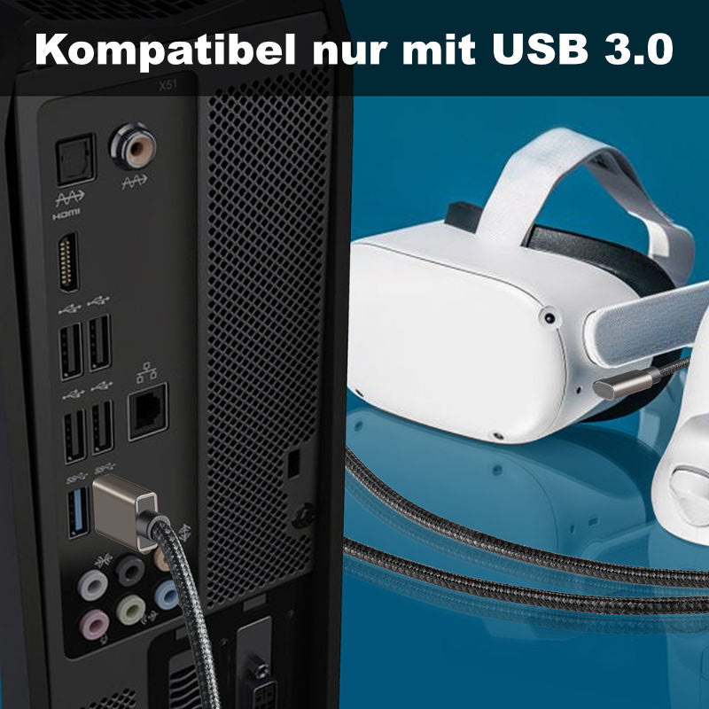 Oculus Quest 1 + 2 Datenkabel 3m Kabel für VR Brille VR Headset