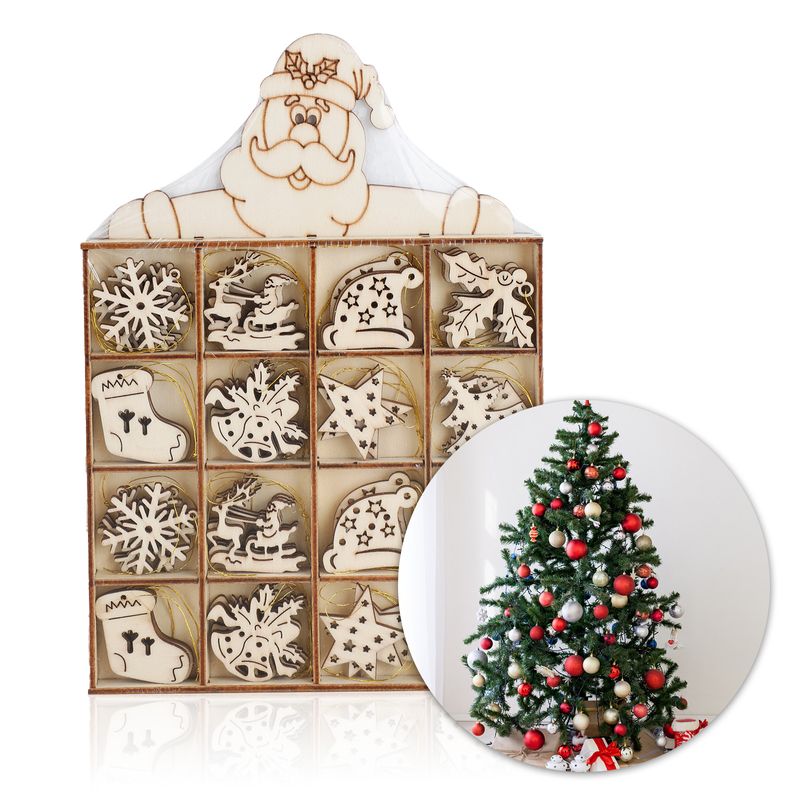 Weihnachtsbaum Holzanhänger Weihnachtsanhänger Christbaumschmuck Set