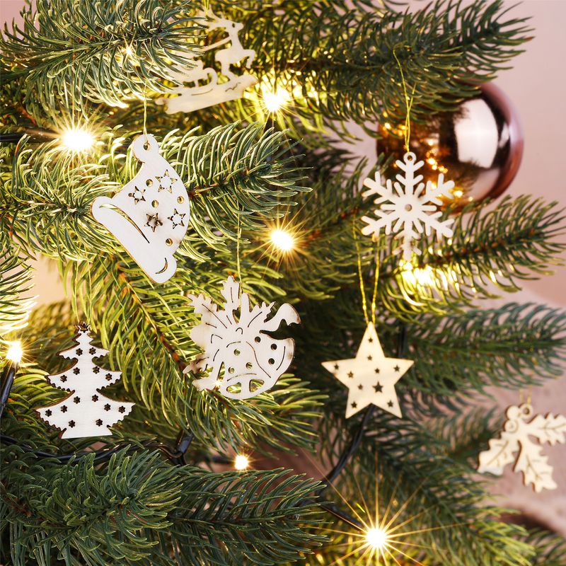 Weihnachtsbaum Holzanhänger Weihnachtsanhänger Christbaumschmuck Set