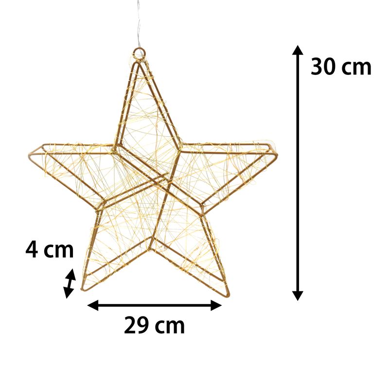 LED-Weihnachtsstern Metallstern LED-Stern Drahtstern Leuchtstern