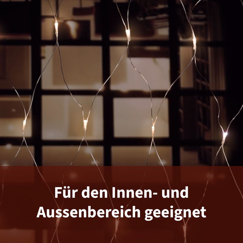 Lichternetz Lichterkette Lichtvorhang Lichtgirlande Weihnachten LED