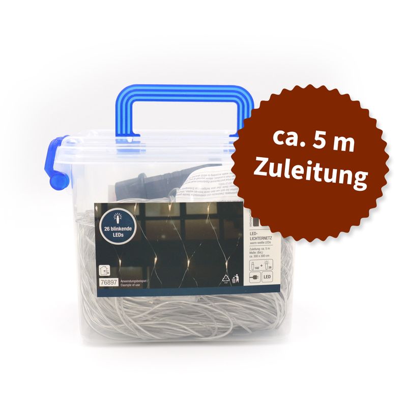 Lichternetz Lichterkette Lichtvorhang Lichtgirlande Weihnachten LED