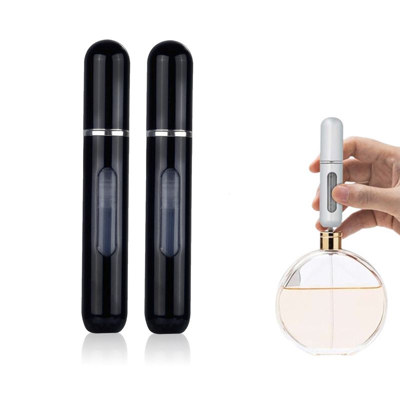 8ml Mini-Parfümzerstäuber-Set Parfum Vaporisateur Schwarz