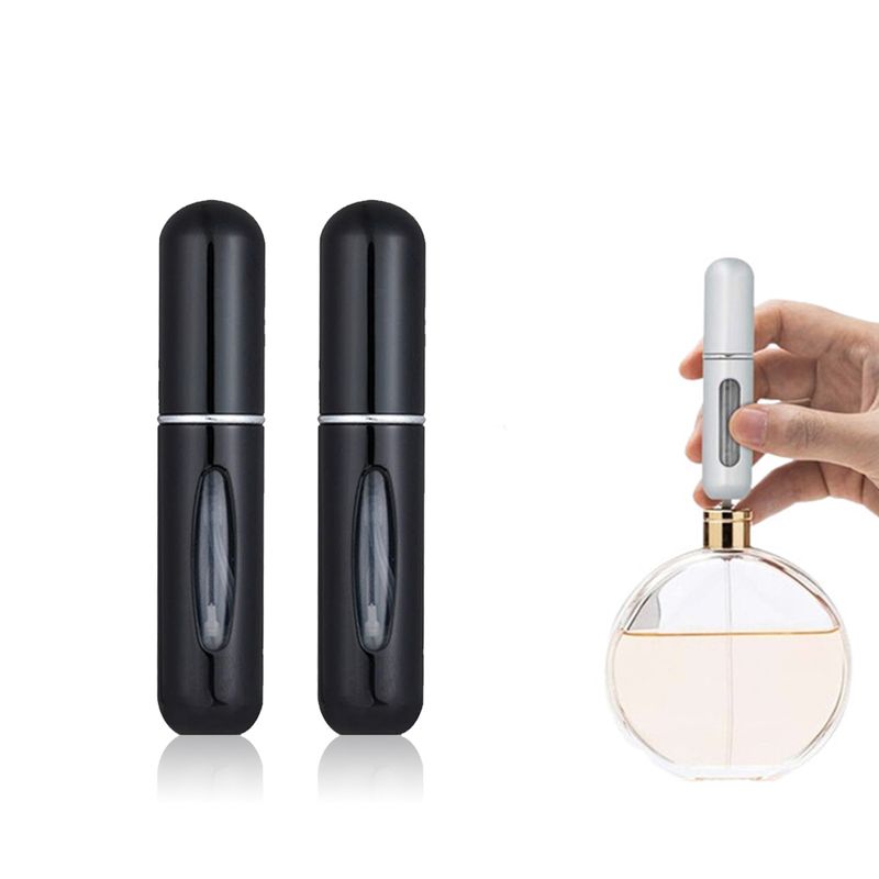 5ml Mini-Parfümzerstäuber-Set Parfum Vaporisateur Schwarz
