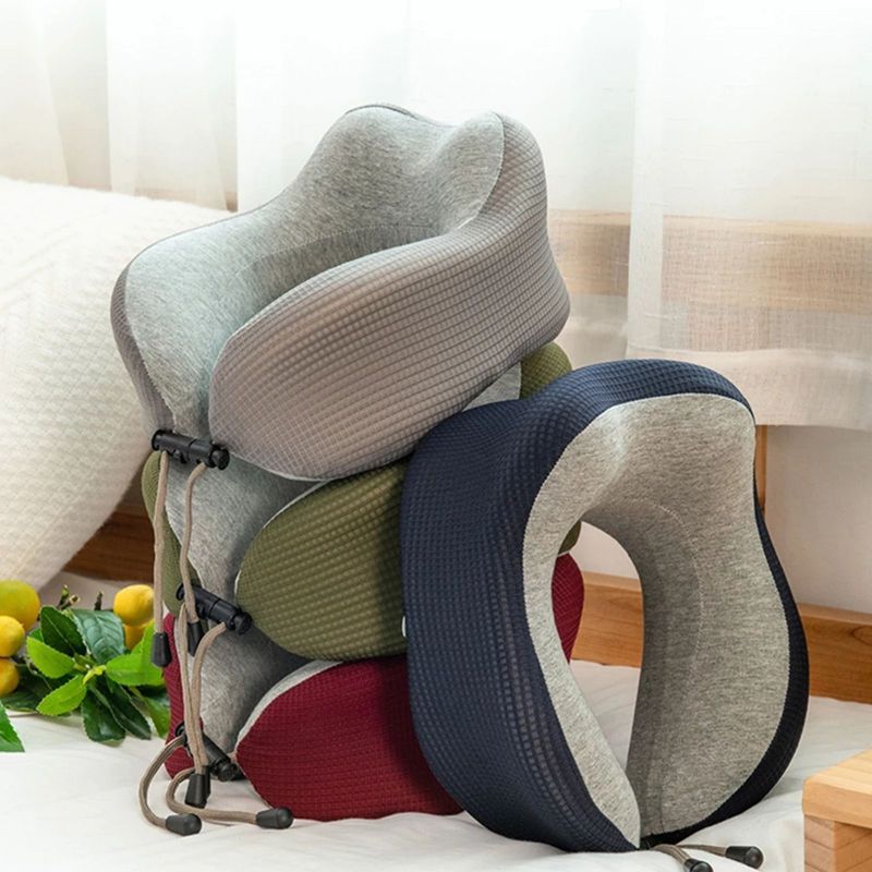 Reisekissen Flugzeug Nackenhörnchen Nackenkissen Memory Foam