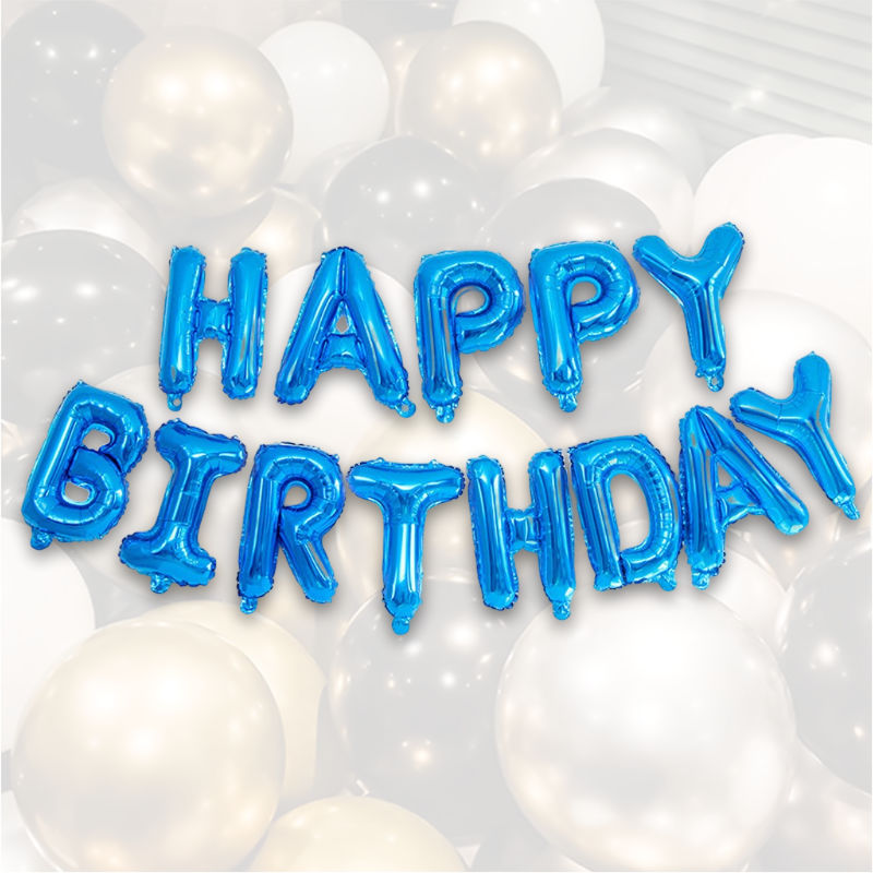 Happy Birthday Ballon Happy Birthday Luftballon Folienballon Girlande
