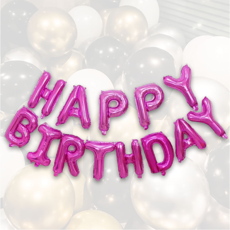 Happy Birthday Ballon Happy Birthday Luftballon Folienballon Girlande