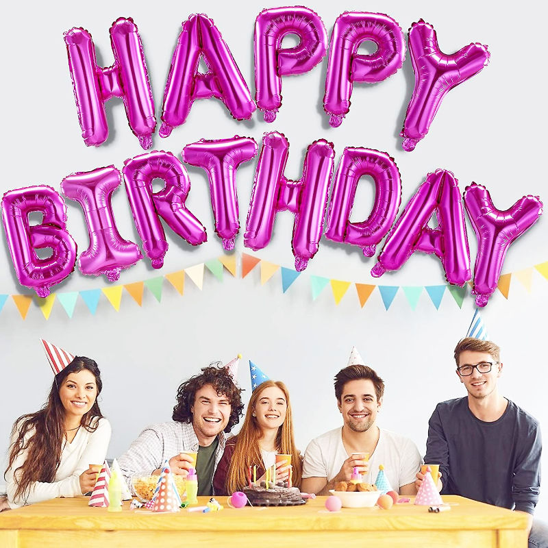 Happy Birthday Ballon Happy Birthday Luftballon Folienballon Girlande