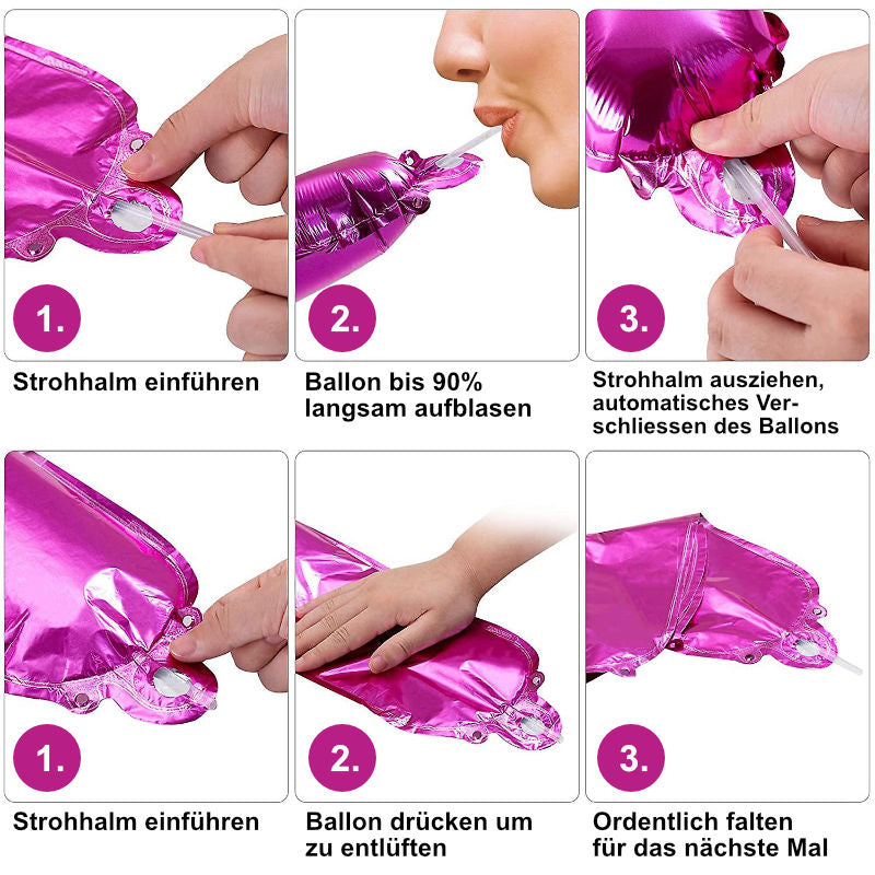 Happy Birthday Ballon Happy Birthday Luftballon Folienballon Girlande