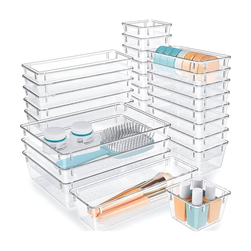 Schubladen Organizer 25-teilig Aufbewahrungsbox Einsatz Ordnungssystem